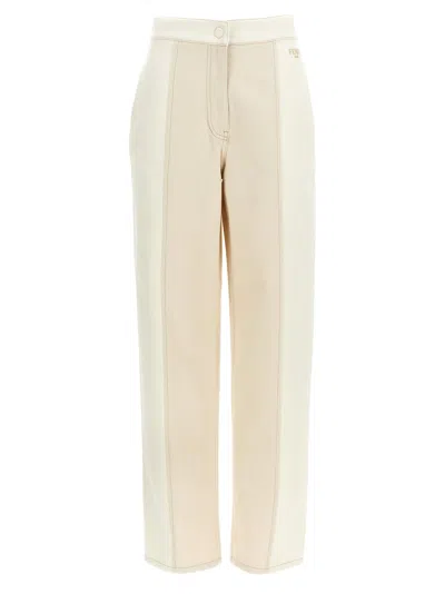 FENDI FENDI TWO TONE DENIM JEANS