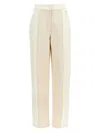 Fendi Women Two-tone Denim Jeans In White