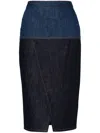 Fendi Jeans Skirt In Blue