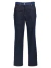 Fendi Two-tone Cotton Denim Jeans