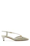 Fendi Two-tone Leather Ffold Pumps