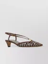 Fendi Women's Two-tone Leather Ffold Pumps | Size It 40 | 8j8703au29 Color F1stm