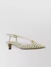 Fendi Two-tone Leather Ffold Pumps