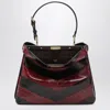 Fendi Two Tone Peekaboo Soft Medium Bag Women In Red
