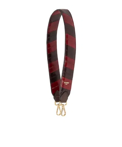 Fendi Two-tone Inlaid Hagfish Shoulder Strap In Multi