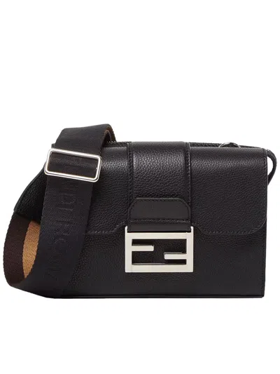 Fendi Uette Double Bags In Black