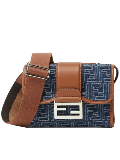 Fendi Uette Double Bags In Brown