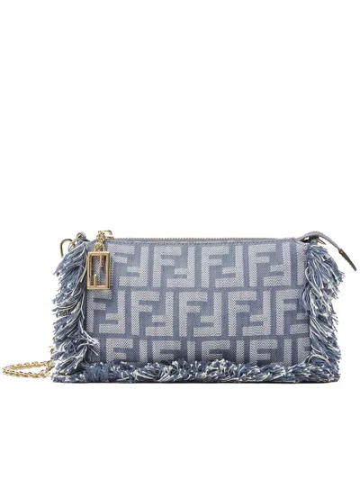 Fendi Uette Pouch Bags In Red