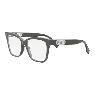 Fendi Unisex Black Square Eyeglass Frames Fe50025i 020