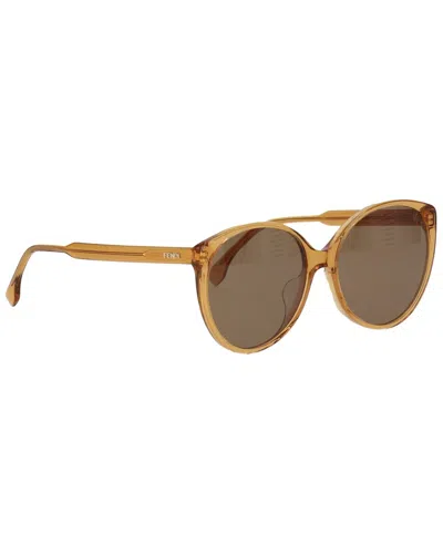 Fendi Unisex Fe40029u 59mm Sunglasses In Brown