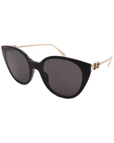 Fendi Unisex Fe400471 54mm Sunglasses In Black