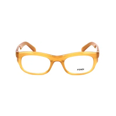 Fendi Unisex' Spectacle Frame  -867-216 Brown  48 Mm Gbby2 In Gold