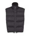 Fendi Upright Neck Down Vest In Black