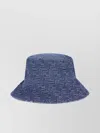 Fendi Urban Denim Bucket Hat With Ff Embroidery In Blue