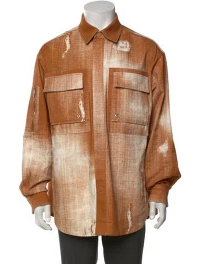 Pre-owned Fendi Utility Jacket In Orange