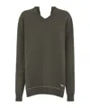 Fendi V-neck Sweater In Black