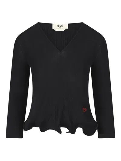 FENDI V-NECK TOP