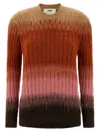 Fendi Gradient Mohair And Wool Fitted Jumper Clothing In Multi
