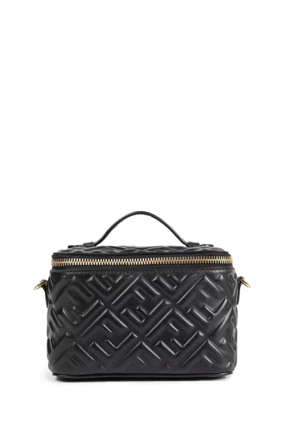 Fendi Vanity Ff Mini Bag In Black