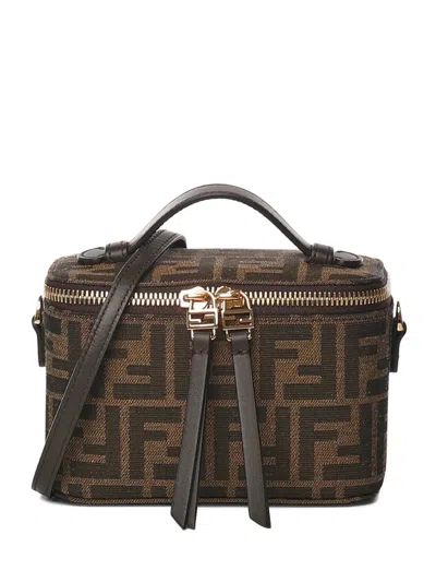 Fendi Vanity Ff-pattern Top-handle Shoulder Bag