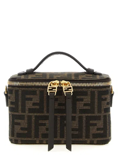 Fendi Vanity Hand Bags Brown In Black