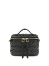 Fendi Black Calf Leather Bos Taurus Shoulder Bag In Black