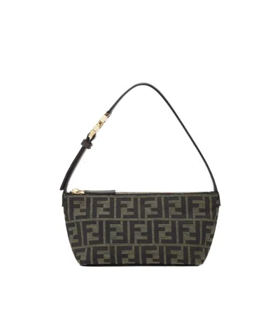 Fendi Vanity Pouch Small In Brown