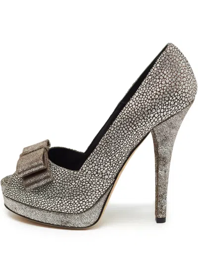 Pre-owned Fendi Vara-bow Pumps