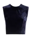 Fendi Velvet Top In Blue