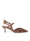 Fendi Colibrì Lite Slingbacks In Ff Fabric In Brown