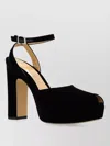 Fendi Platform Peep-toe Sandals In Black