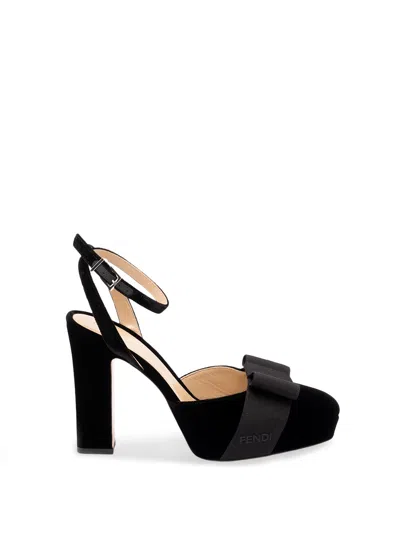 Fendi After 9 Bow-detail Pumps In Black