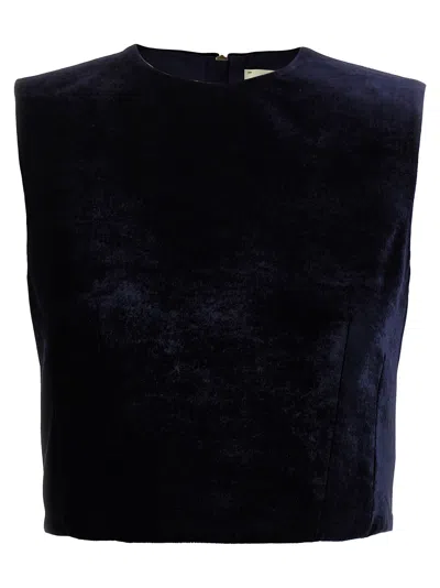 Fendi Velvet Top In Black