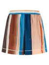 Fendi Venetian Stripes Relaxed Fit Lightweight Shorts In Multi