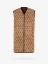 Fendi Ff Wool-blend Teddy Vest In Beige