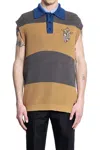 Fendi Cotton Polo Shirt In Multicolor
