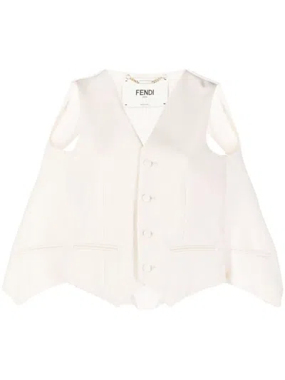 Fendi Waistcoats In White