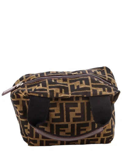 Fendi Vintage 1925 Cosmetic Tote Zucca Mini (authentic Pre-loved) In Multi