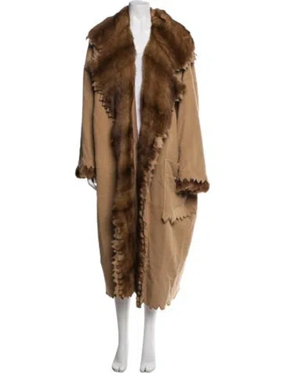 Pre-owned Fendi Vintage 1970's Coat In Neutrals