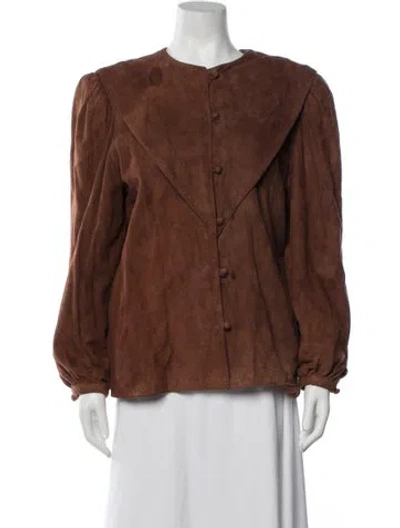 Pre-owned Fendi Vintage 1980's Jacket In Brown