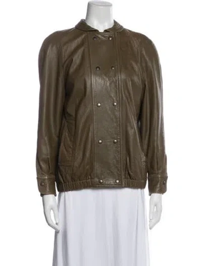 Pre-owned Fendi Vintage 1980's Jacket In Green