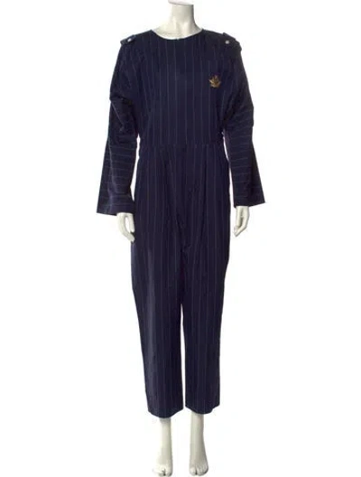 Pre-owned Fendi Vintage 1980's Jumpsuit In Blue