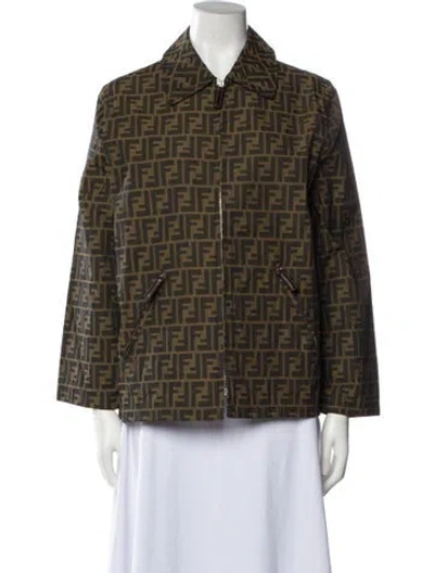Pre-owned Fendi Vintage 1990's Blazer In Brown