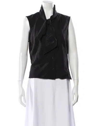 Pre-owned Fendi Vintage 1990's Blouse In Black