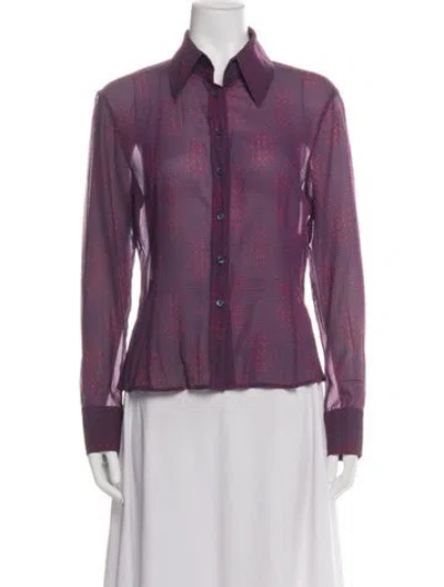 Pre-owned Fendi Vintage 1990's Blouse In Green