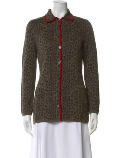 Pre-owned Fendi Vintage 1990's Button-up Top W/ Tags In Green