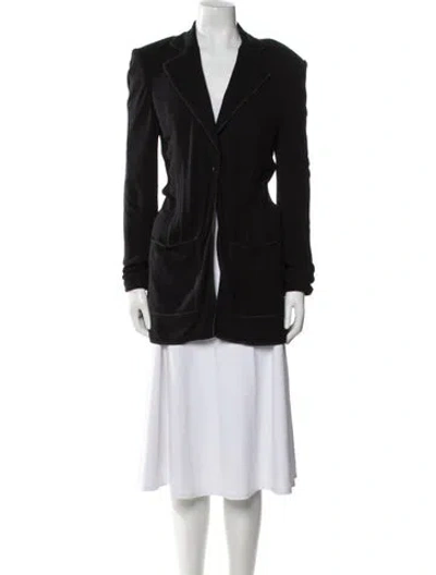 Pre-owned Fendi Vintage 1990's Coat In Black