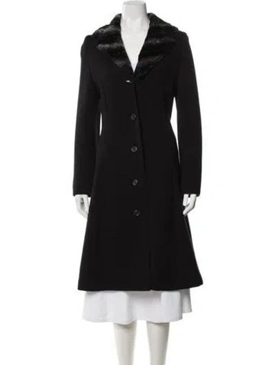 Pre-owned Fendi Vintage 1990's Coat In Black