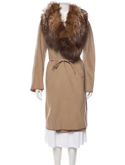 Pre-owned Fendi Vintage 1990's Coat In Brown