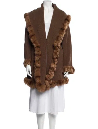Pre-owned Fendi Vintage 1990's Coat In Brown